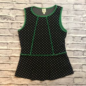 Sleeveless peplum top